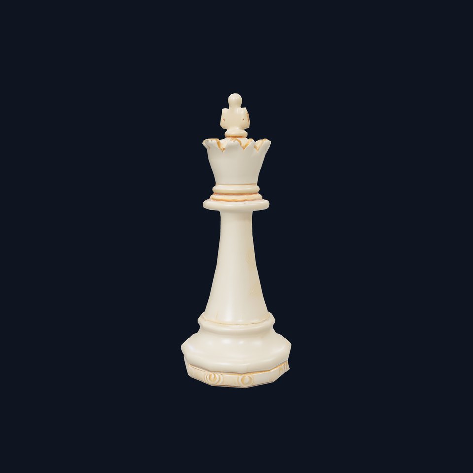 Ivory Chess King model pack